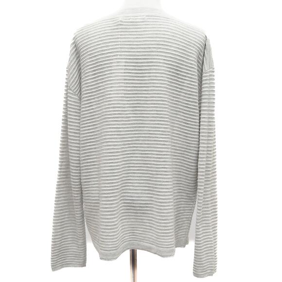 One Grey Day Gray Cotton Sweater Size Large - Picture 3 of 11